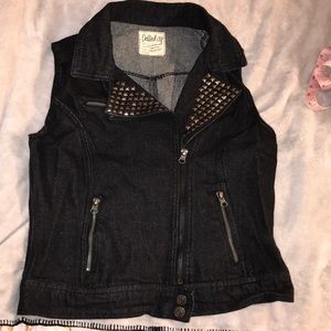 Dolled up studded vest size medium